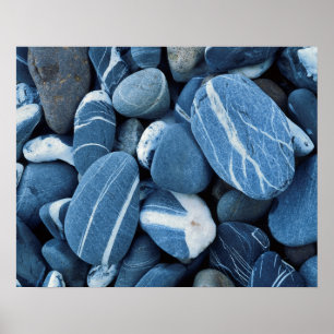 USA, Vermont, Lake Champlain, Stones Poster