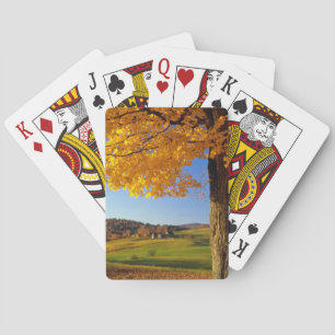 USA, Vermont. Landschafliche Farm in der Nähe von  Spielkarten