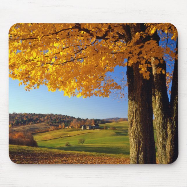 USA, Vermont. Landschaftlicher Bauernhof in der Nä Mousepad (Vorne)