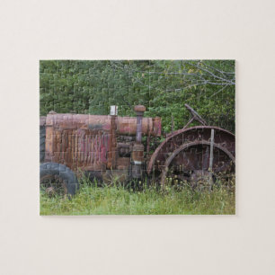 USA, Vermont, MANCHESTER: Antiker Landwirtstraktor Puzzle