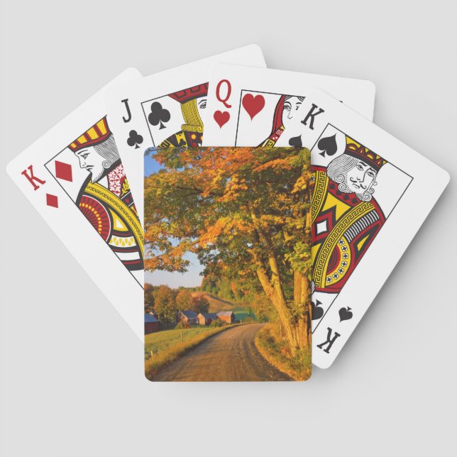 USA, Vermont, Südwaldstock Spielkarten (Rückseite)