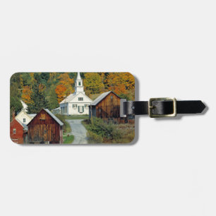 USA, Vermont, Waits River. Herbstlaub fügt hinzu Gepäckanhänger