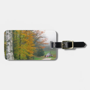 USA, Vermont. Zuckerhaus in der Nähe der Stadt Sou Gepäckanhänger