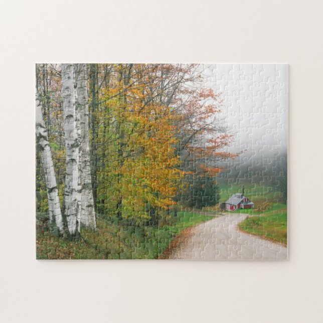 USA, Vermont. Zuckerhaus in der Nähe der Stadt Süd Puzzle (Horizontal)