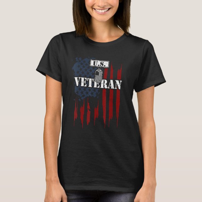 USA Veteran Sprüche T-Shirt (Vorderseite)
