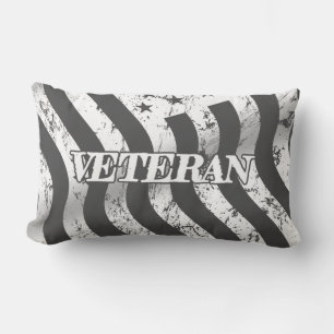 USA Veteran - weiß vintage 001 Lendenkissen