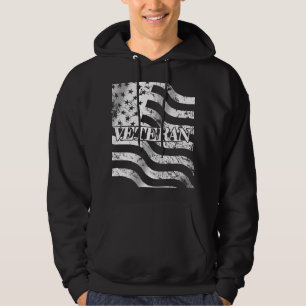 USA Veteran - weiß vintage Hoodie