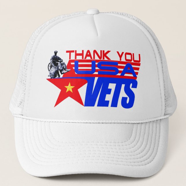 USA-VETERANE TRUCKERKAPPE (Vorderseite)