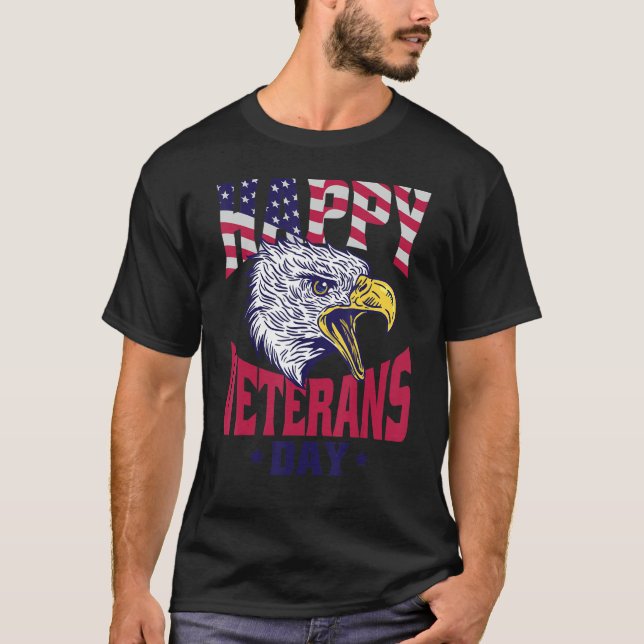 USA Veterans Stolz Veterans Day T-Shirt (Vorderseite)