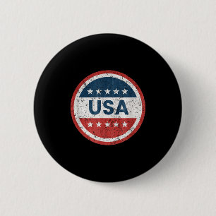 USA Vintage-Abzeichen patriotisches amerikanisches Button