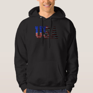 USA Vintage patriotische amerikanische Flagge 4. J Hoodie