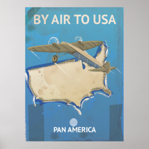 USA Vintage Travel Poster