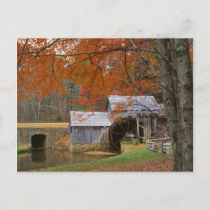 USA, Virginia, Blue Ridge Parkway, Herbst Postkarte