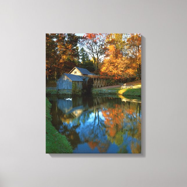 USA, Virginia, Blue Ridge Parkway, Mabry Mill Leinwanddruck (Vorderseite)