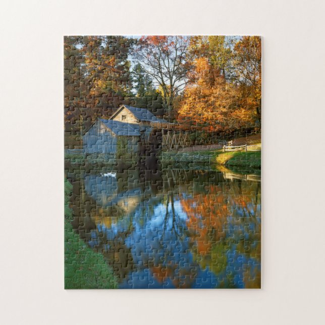 USA, Virginia, Blue Ridge Parkway, Mabry Mill Puzzle (Vertikal)