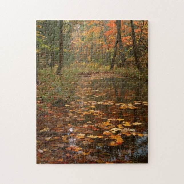 USA, Virginia, Herbst in Douthat Staat Park Puzzle (Vertikal)