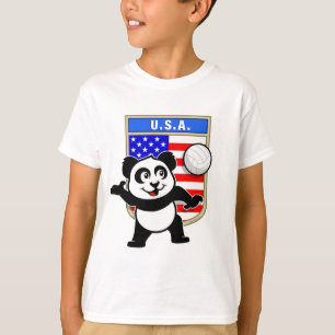 USA-Volleyball-Panda T-Shirt