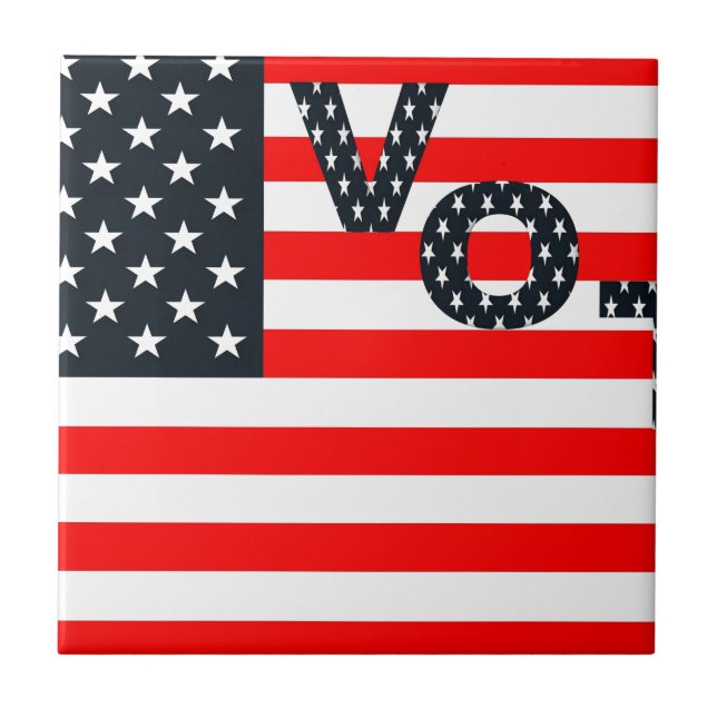 Usa Vote Fliese (Vorderseite)