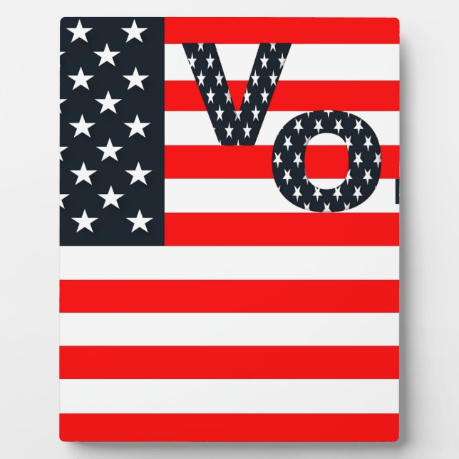 Usa Vote Fotoplatte (Vorderseite)