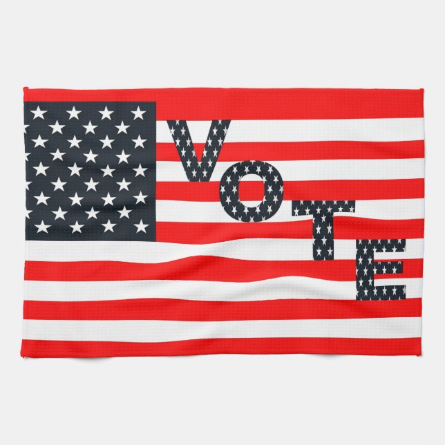 Usa Vote Geschirrtuch (Horizontal)