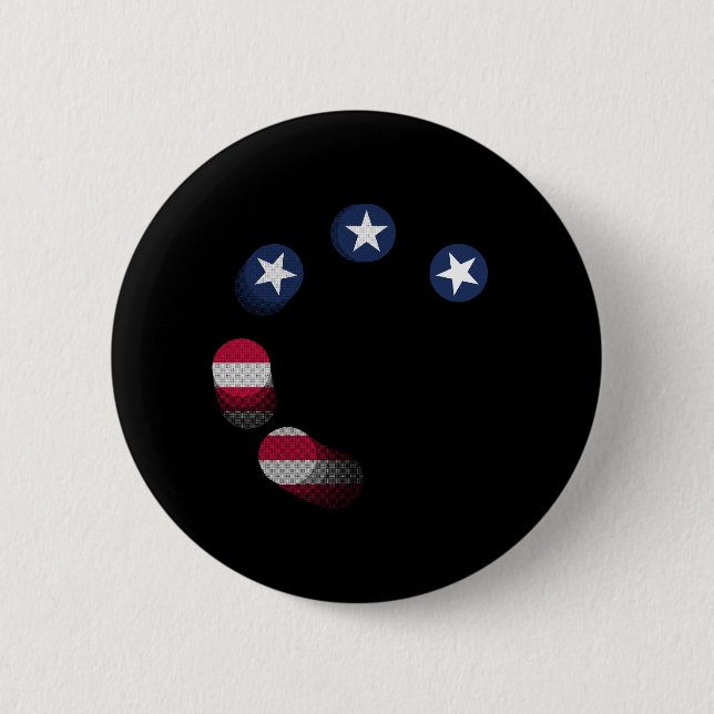 USA vs. CHINA / USA Button (Vorderseite)