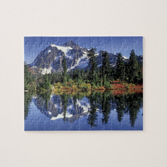 USA, WA, Heather Meadows RA. Mount Shuksan Puzzle (Horizontal)