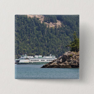 USA, WA. Washington State Ferries Button