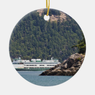 USA, WA. Washington State Ferries Keramikornament