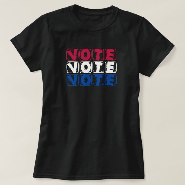 USA Wahlen Abstimmung T-Shirt (Design vorne)