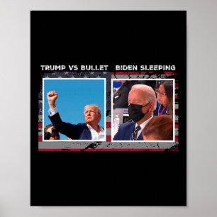 Usa-Wahlkampf 2024 Trump Vs Kugel Poster