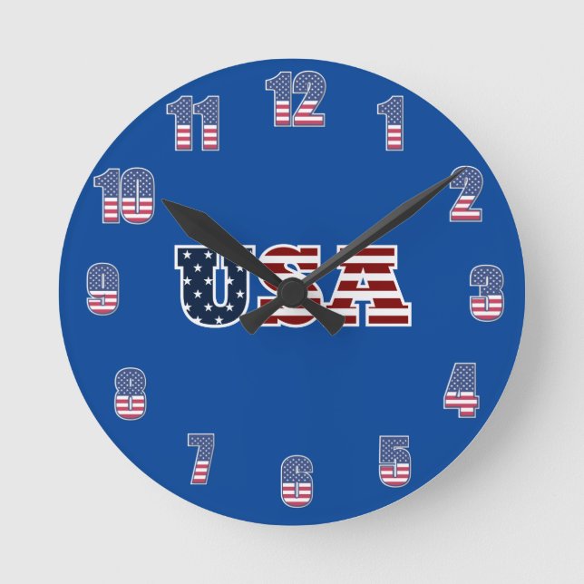 USA Wall Clock Runde Wanduhr (Vorderseite)
