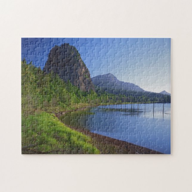 USA, Washington, Beacon Rock Staat Park, Beacon Puzzle (Horizontal)