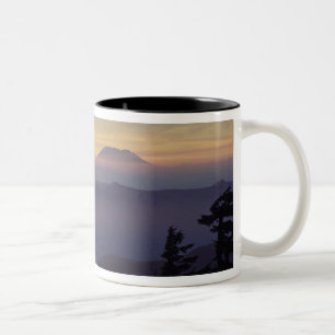 USA, Washington. Berg St. Helens durch Zweifarbige Tasse
