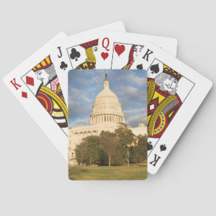 USA, Washington DC, Hauptstadt Gebäude Spielkarten