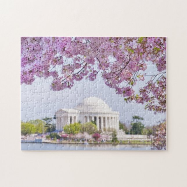 USA, Washington DC, Kirschbaum in der Blüte Puzzle (Horizontal)