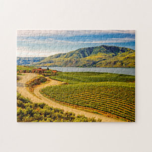 USA, Washington, Lake Chelan. Benson Vineyards Puzzle