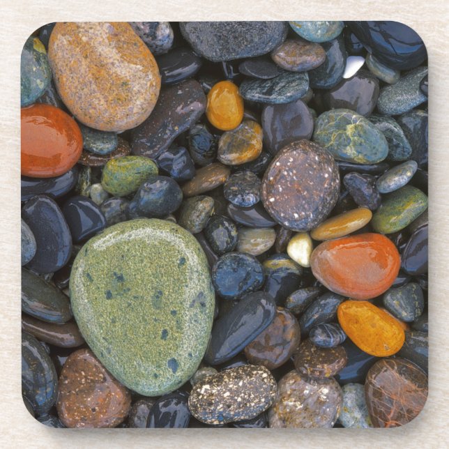 USA, Washington, Lopez Island, Agate Beach Getränkeuntersetzer (Vorderseite)