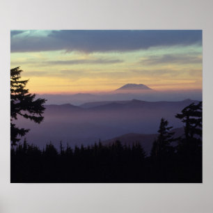 USA, Washington. Mount St. Helens gesehen durch Poster