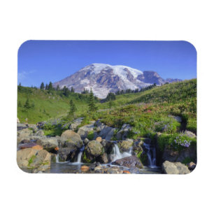 USA, Washington, Mt. Rainier NP, Mt. Rainier und 2 Magnet