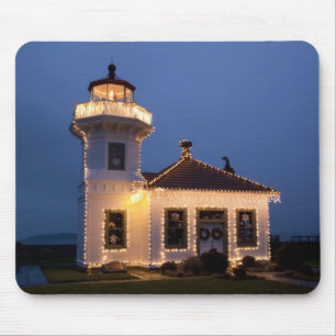 USA, Washington, Mukilteo. Leuchtturm Mukilteo Mousepad