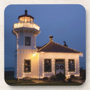 USA, Washington, Mukilteo. Leuchtturm Mukilteo Untersetzer