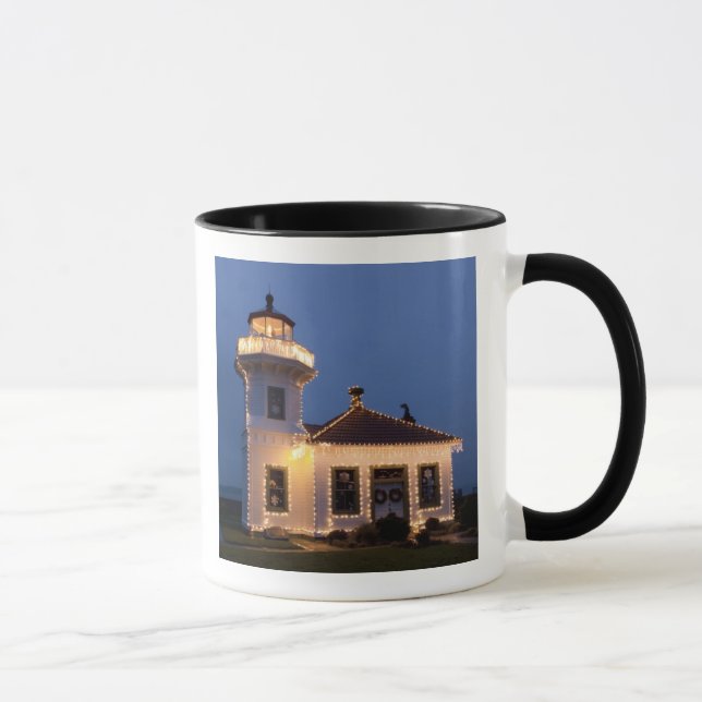 USA, Washington, Mukilteo. Mukilteo Leuchtturm Tasse (Rechts)
