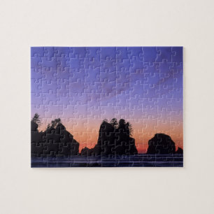 USA, Washington, Olympic National Park, Shi-shi Puzzle