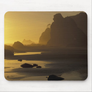 USA, Washington, Olympic Nat'l Park, Sonnenunterga Mousepad