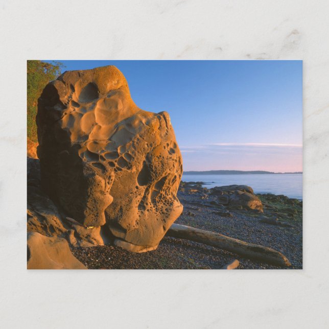USA, Washington, Orcas Island, Boulder Postkarte (Vorderseite)
