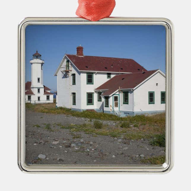 USA, Washington, Port Townsend, Point Wilson Silbernes Ornament (Vorne)