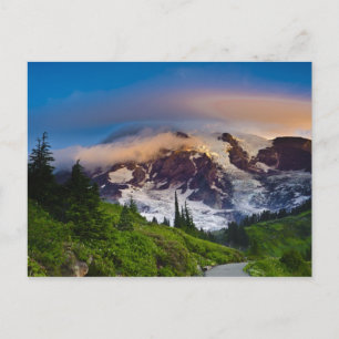 USA, Washington, Rainier. Morgensonne Postkarte