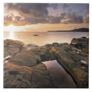 USA, Washington, San Juan Islands. Ein dramatisch Fliese