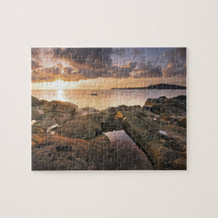 USA, Washington, San Juan Islands. Ein dramatisch Puzzle