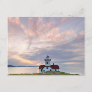 USA, Washington, San Juan Islands. Sonnenuntergang Postkarte